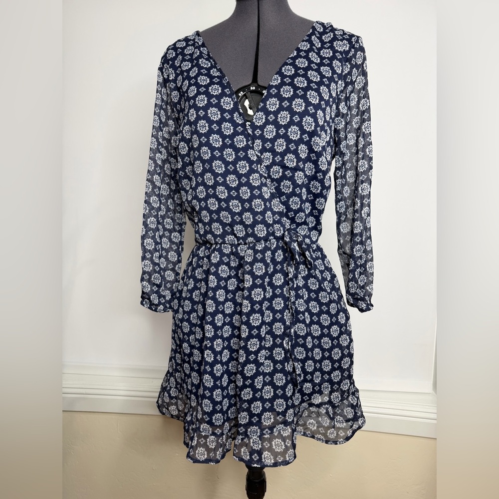 Floral Navy Blue Romper